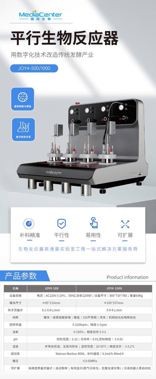 曼森生物四聯平行生物反應器微生物發酵罐 joy4